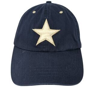 Star Logo Slideback Baseball Cap Blue One Size Adjustable Cotton AE Performance